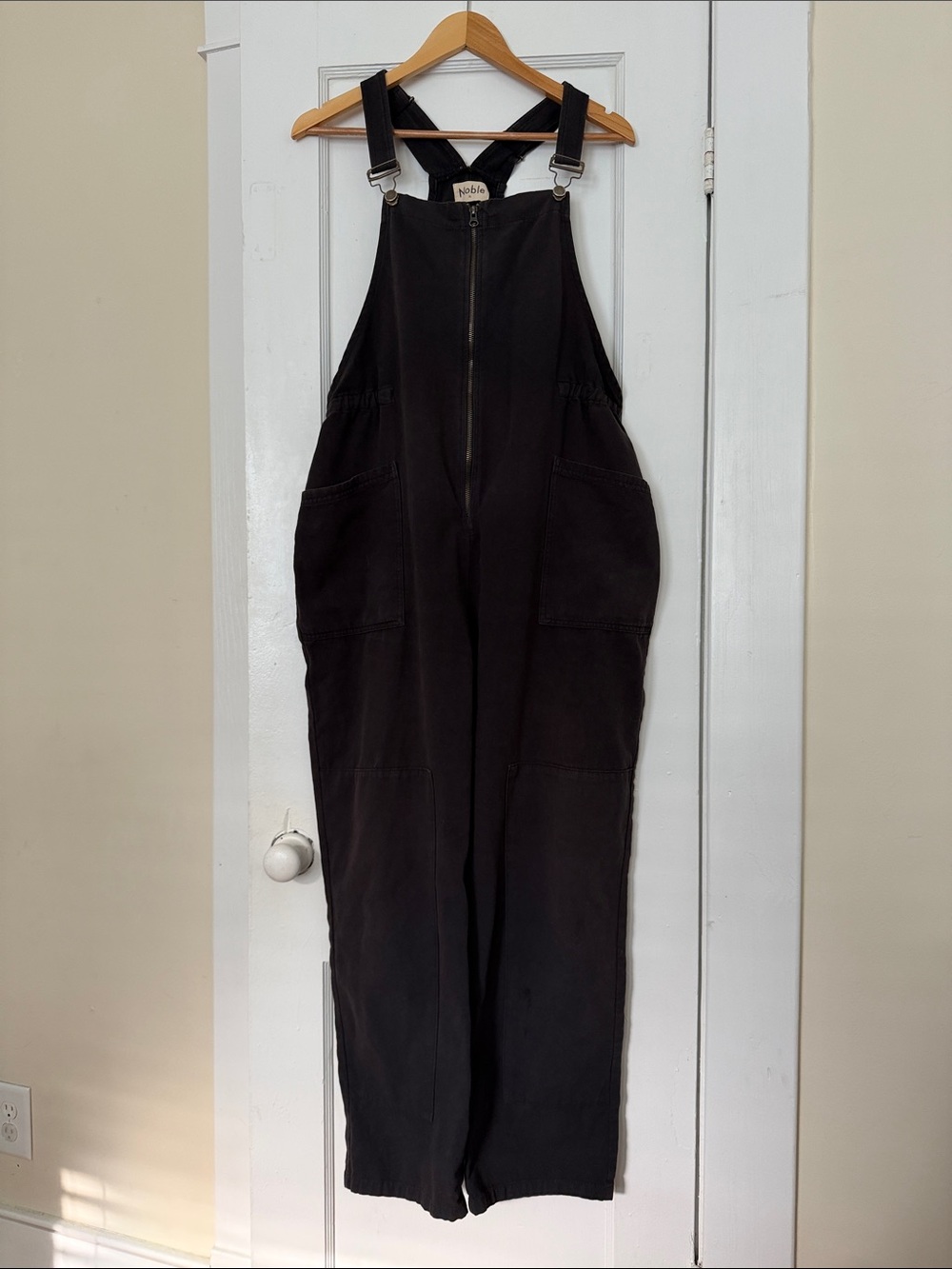 Washed Black Noble Utility Overalls XL - Picture 2 of 4